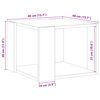 vidaXL Salontafel 40x40x30 cm bewerkt hout artisanaal eikenkleur