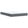 vidaXL Boxspring met matras fluweel donkergrijs 140x200 cm