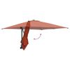 vidaXL Tuinparasol Rood en Zwart 248.5 x 247.5 x 160 cm