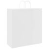 vidaXL Papieren zakken 50 st met hengsels 45x17x48 cm wit