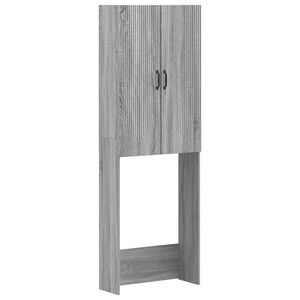 vidaXL Toiletkast HOORN Grijs Sonoma 66 x 25,5 x 190 cm Bewerkt hout