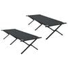 vidaXL Opvouwbaar Camping Bed 2 st Zwart 210 x 80 x 46 cm Oxford stof