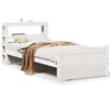 vidaXL Bedframe met hoofdeinde zonder matras 90x190 cm wit