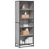 vidaXL Boekenkast 60x35x170,5 cm bewerkt hout grijs sonoma eikenkleur