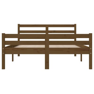 vidaXL Bedframe massief hout honingbruin 160x200 cm