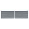 vidaXL Plantenbak verhoogd 160x40x45 cm gegalvaniseerd staal grijs