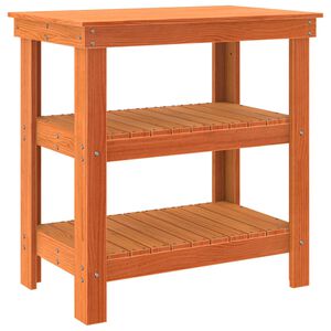 vidaXL Werkbank Wasbruin 78,5 x 50 x 80 cm Massief grenenhout