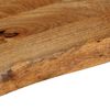 vidaXL Tafelblad met natuurlijke rand 110x30x2,5 cm massief mangohout