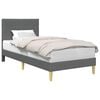 vidaXL Bedframe met hoofdeinde Donkergrijs 100 x 190 cm Stof