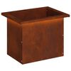 vidaXL Plantenbak met led Roestkleurig 30 x 40 x 30 cm weervast staal