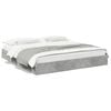 vidaXL Bedframe met lades bewerkt hout betongrijs 200x200 cm