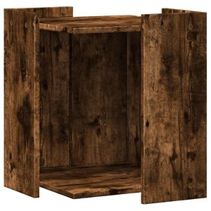 vidaXL Kattenbakkast 42x42x51 cm bewerkt hout gerookt eikenkleurig