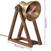 vidaXL Bureaulamp 25 W E27 30x17x40 cm antiek messingkleurig
