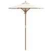 vidaXL Tuinparasol Crèmewit 150 x 150 x 210 cm Bamboe