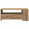 vidaXL Salontafel Artisan Eiken 102 x 55 x 43,5 cm Bewerkt hout