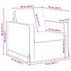 vidaXL Bank Zwart 78 x 78 x 80 cm Fluweel