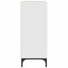vidaXL Dressoir met lade Hoogglans wit 79,5 x 33 x 82 cm Bewerkt hout