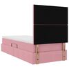 vidaXL Opslag bed met matras met matras Roze 90 x 200 cm Fluweel