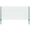 vidaXL Euro hek 20x1,5 m staal groen