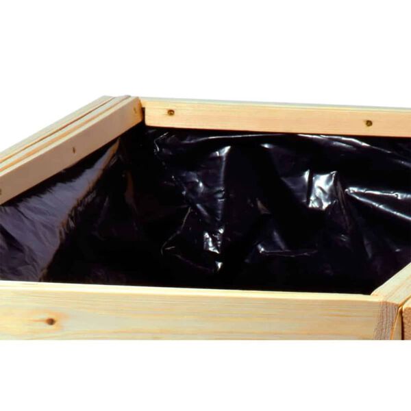 dobar Plantenbak verhoogd met plantfolie naturel