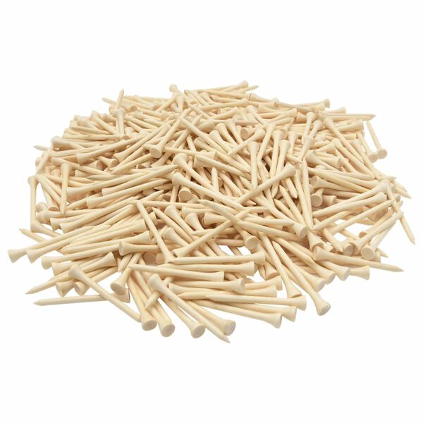 vidaXL 1000 st Golftees 54 mm bamboe