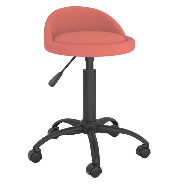 vidaXL Eetkamerstoelen draaibaar 4 st fluweel roze