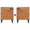 vidaXL Nachtkastje Bruin 40 x 33 x 46 cm Massief Mango Hout