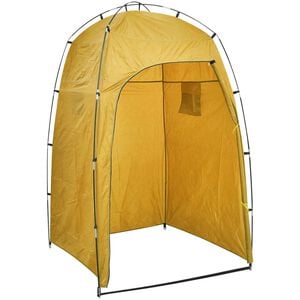 vidaXL Douche-/wc-/omkleedtent geel