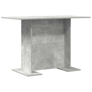 vidaXL Eettafel Beton Grijs 110 x 60 x 75 cm Bewerkt hout