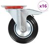 vidaXL 16 st Zwenkwielen 160 mm