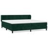 vidaXL Boxspring met matras fluweel donkergroen 200x200 cm