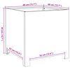 vidaXL Plantenbak 40x40x40 cm staal antracietkleurig