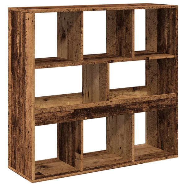 vidaXL Kamerscherm 100x33x94,5 cm bewerkt hout oud houtkleurig