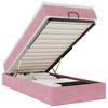 vidaXL Ottoman bed met matras 90x190cm fluweel roze