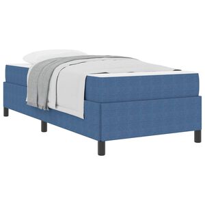 vidaXL Bedframe met matras Blauw 90 x 190 cm Stof