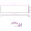 vidaXL Raamsokkel Anthraciet met Houtnerf 100 x 20 x 4,5 cm PVC