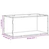 vidaXL Displaybox transparant 30x15x14 cm acryl