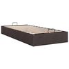vidaXL Bedframe zonder matras 90x190 cm stof donkerbruin