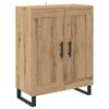 vidaXL Hoge kast Artisan Eiken 69,5 x 34 x 180 cm Bewerkt hout