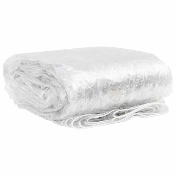 vidaXL Doorzichtig zeildoek met zeilringen 1x6 m PVC