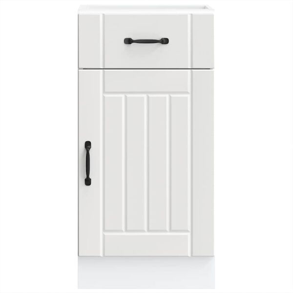 vidaXL Onderkast Lucca bewerkt hout wit