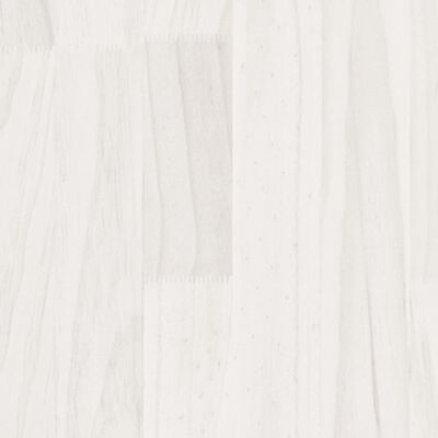 vidaXL Bedframe massief grenenhout wit 180x200 cm