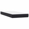 vidaXL Boxspring met matrassen fluweel zwart 200x210 cm