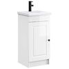 vidaXL Badkamermeubel met Wasbak Hoogglans Wit 42 x 40 x 84,5 cm