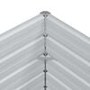 vidaXL Plantenbak verhoogd 400x80x45 cm gegalvaniseerd staal zilver