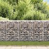 vidaXL Schanskorfmuur met deksels 200x20x85 cm gegalvaniseerd staal