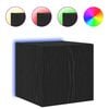 vidaXL TV Wandkast 30,5 x 35 x 30 cm Zwart Eiken Bewerkt hout