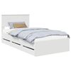 vidaXL Bedframe met lade met opslag Wit 100 x 200 cm Ingenieurshout
