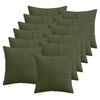 vidaXL Kussensloop 12 pcs ALMELO Groen 45 x 45 cm corduroy