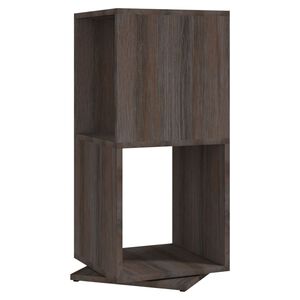 vidaXL Draaikast 34,5x34,5x75,5 cm spaanplaat grijs en sonoma eiken